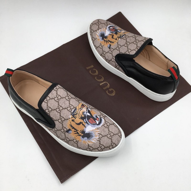 gucci loafers with lion